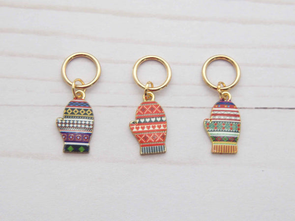 Moufles Fair Isle | Marqueurs de mailles