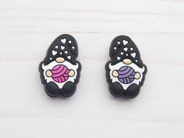 Gnome amoureux du fil noir | Arrête-mailles