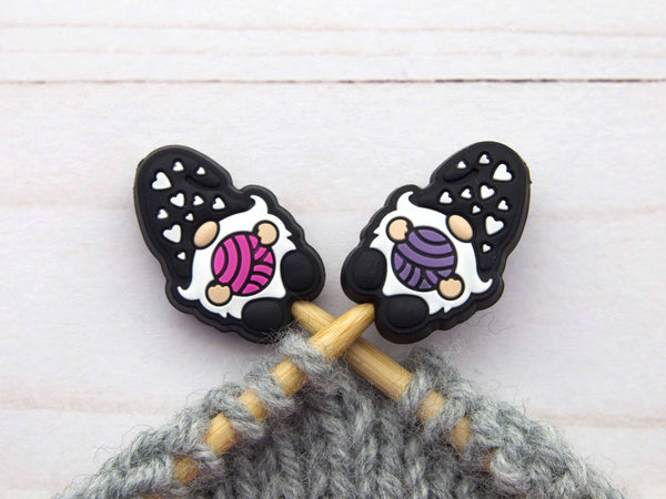 Gnome amoureux du fil noir | Arrête-mailles