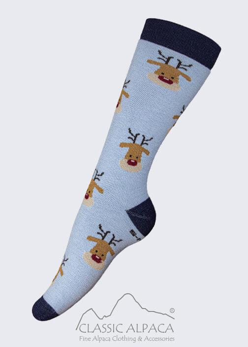 Premium Reindeer Holiday Crew socks