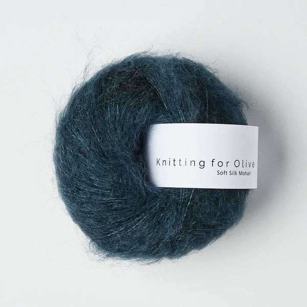 SOFT SILK MOHAIR DE KNITTING FOR OLIVE