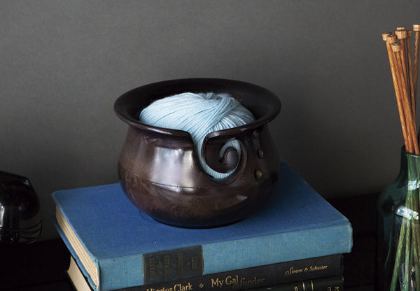 Bol laine bois courbe noir ou brun